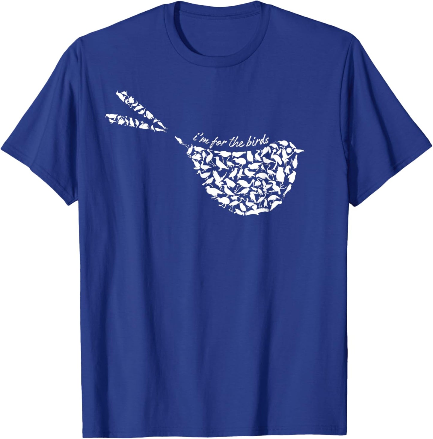 I'm For The Birds Minimalist Funny T-Shirt - T-Shirt | Royal