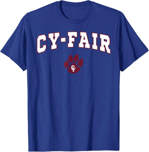 Cy-Fair High School Bobcats C2 T-Shirt - T-Shirt | Royal