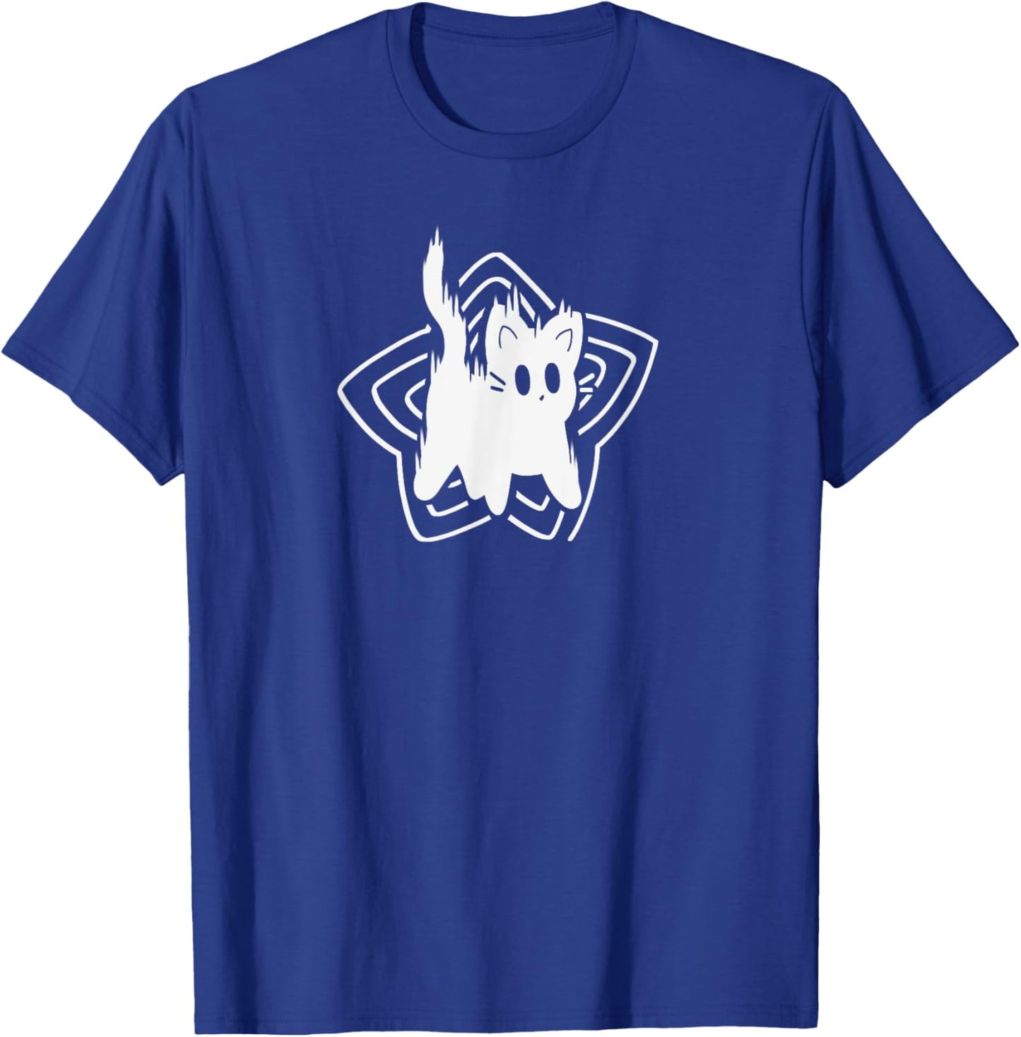 90s Y2K Cute Scary Scared Cat Tomcat Women Kids T-Shirt - T-Shirt | Royal