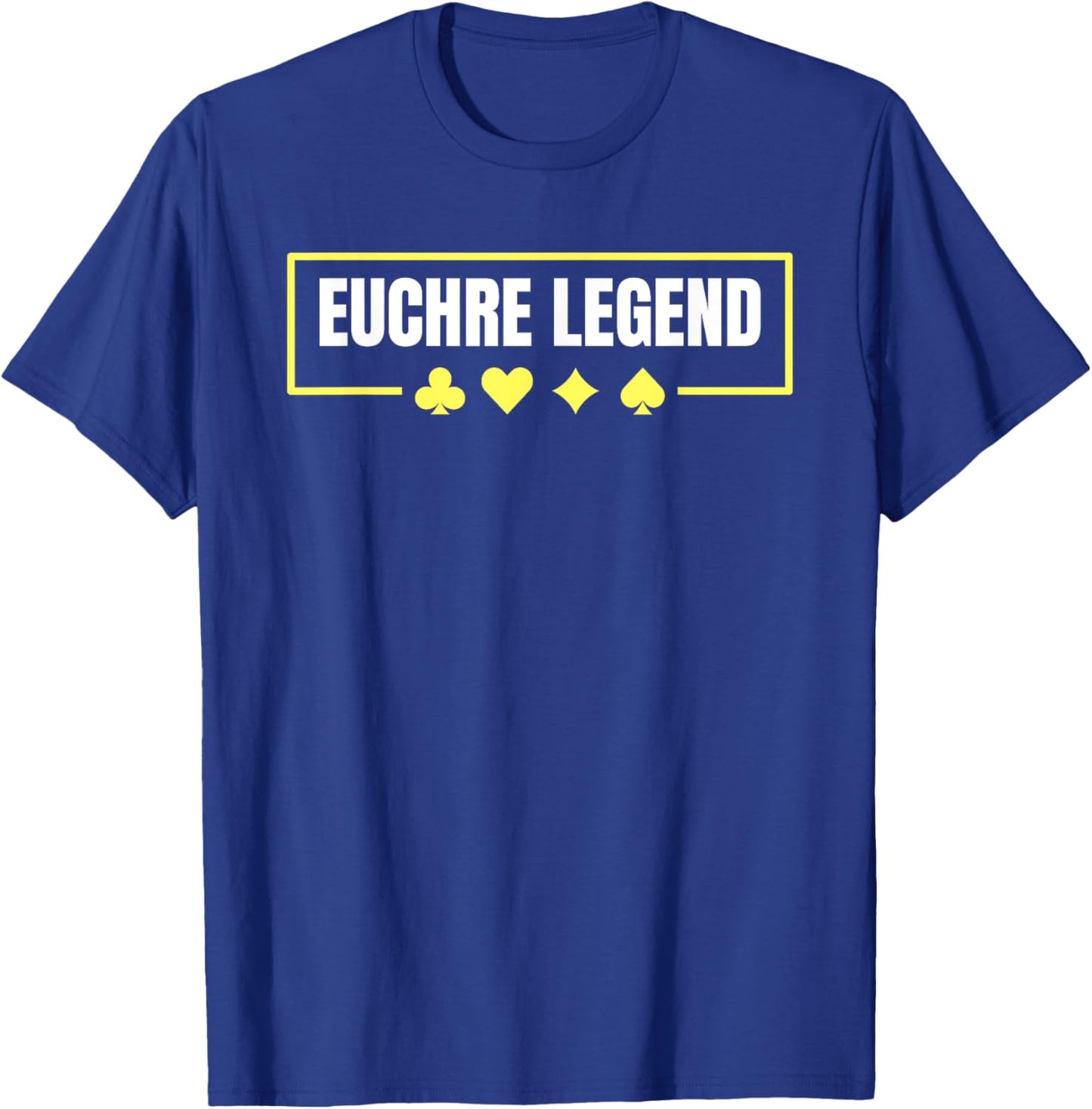 Euchre Champion Card Game Playing Vintage Euchre Legend T-Shirt - T-Shirt | Royal