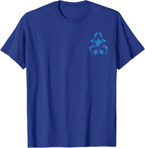 Tribal Hawaiian Maori Sun Sea Turtle Shark Searhorse & Ray T-Shirt - T-Shirt | Royal