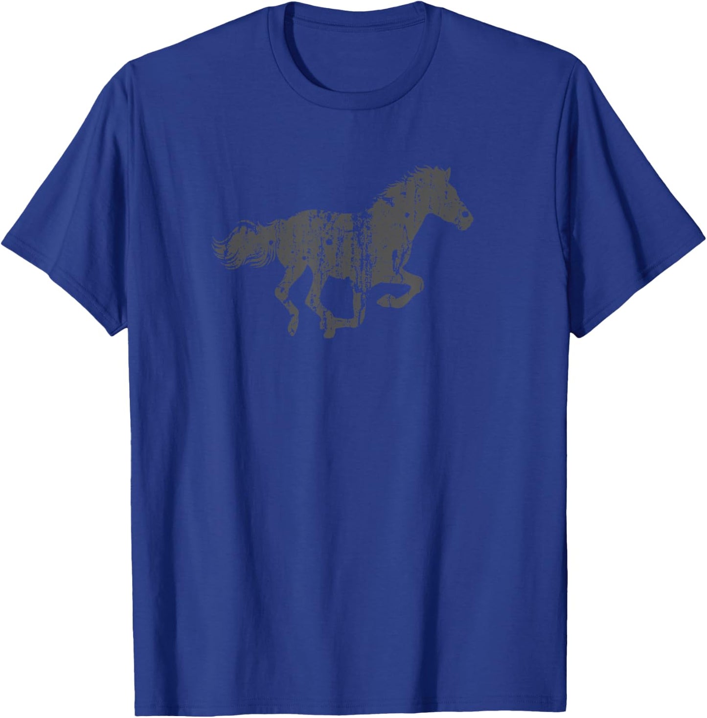 Horse Vintage Design - Horse Print T-Shirt - T-Shirt | Royal