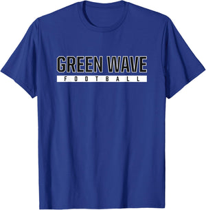 Green Wave Summerville High School Football T-Shirt - T-Shirt | Royal