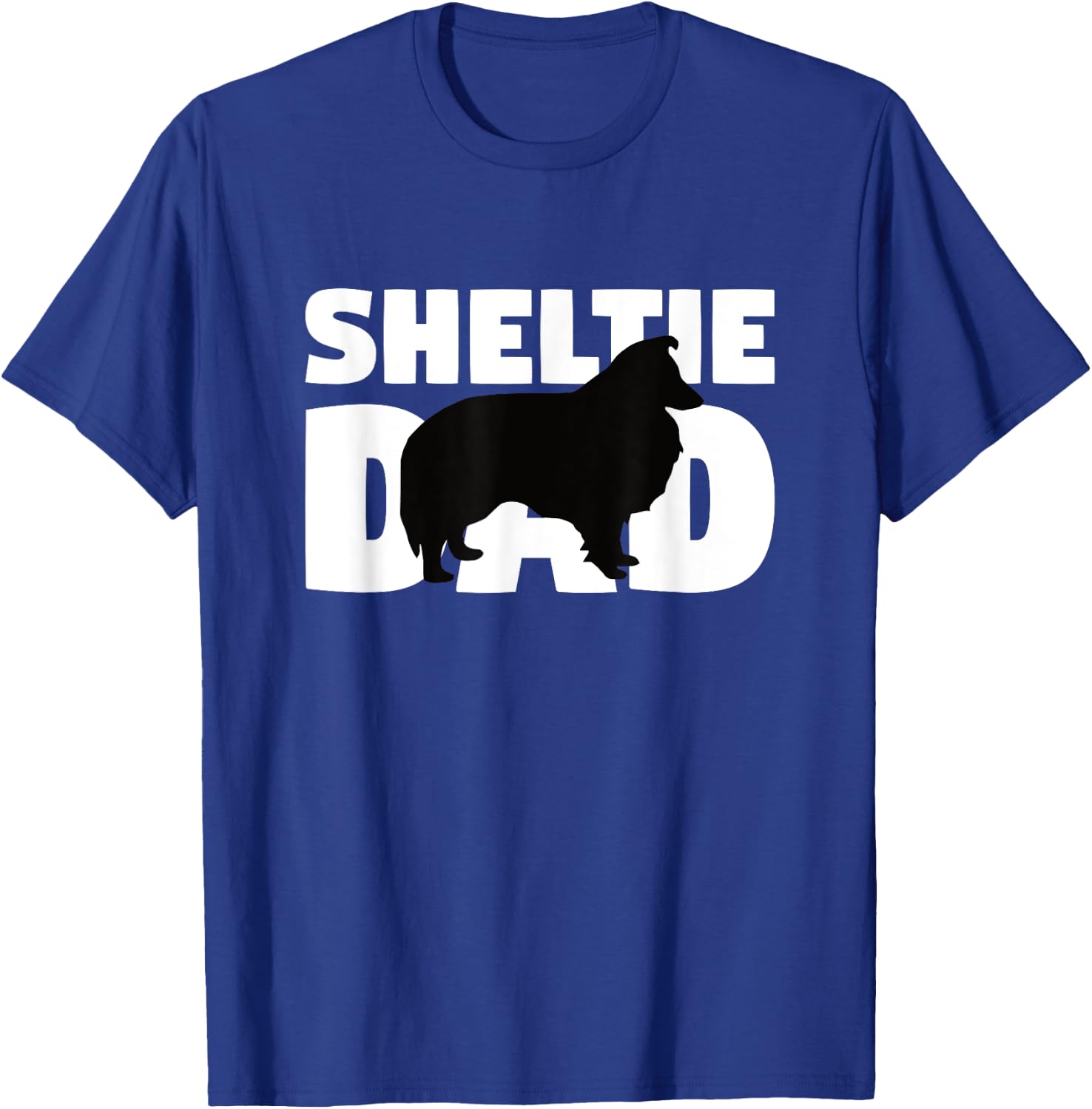 Sheltie Gift Dog Father 'Sheltie Dad' Funny Sheltie T-Shirt - T-Shirt | Royal