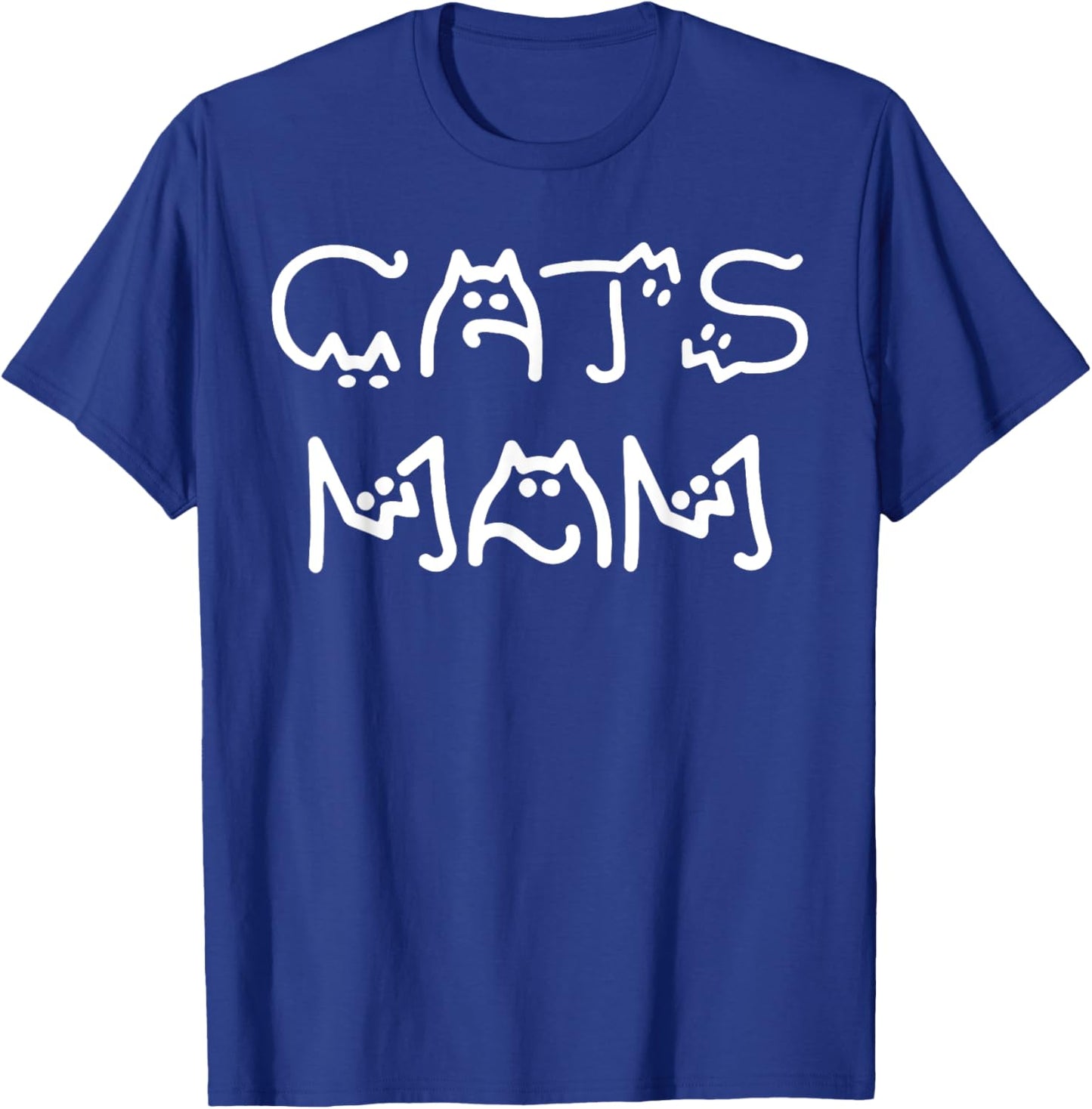 Funny Cats Mom Mothers Day T-Shirt - T-Shirt | Royal