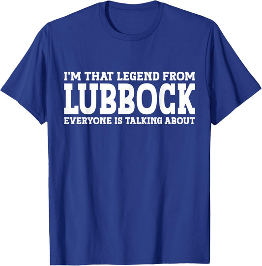 Lubbock Gift City Lubbock Hometown TX Texas Home Roots Funny City Lubbock - Black, -Adults, Short Sleeve, , Small T-Shirt - T-Shirt | Royal