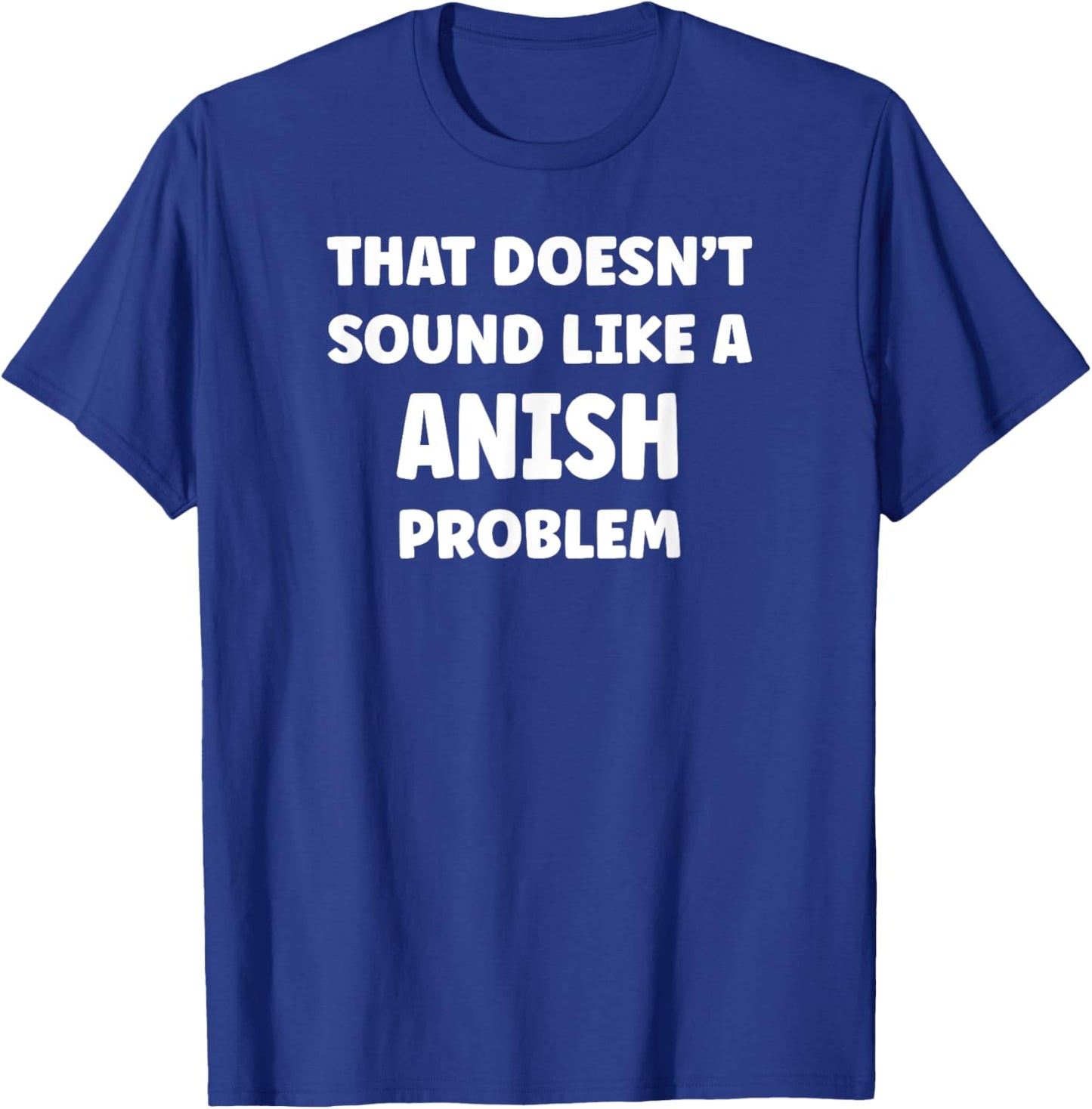 ANISH Personalized Custom Boys ANISH Name T-Shirt - T-Shirt | Royal