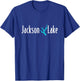 Minimalist Jackson Lake - Georgia T-Shirt - T-Shirt | Royal