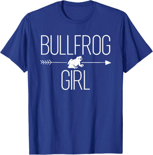 Bullfrog Girl Gift Toad Animal Lover T-Shirt - T-Shirt | Royal