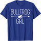 Bullfrog Girl Gift Toad Animal Lover T-Shirt - T-Shirt | Royal