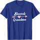 Blessed Grandma Arrow Heart Love Grandma Cute Funny T-Shirt - T-Shirt | Royal