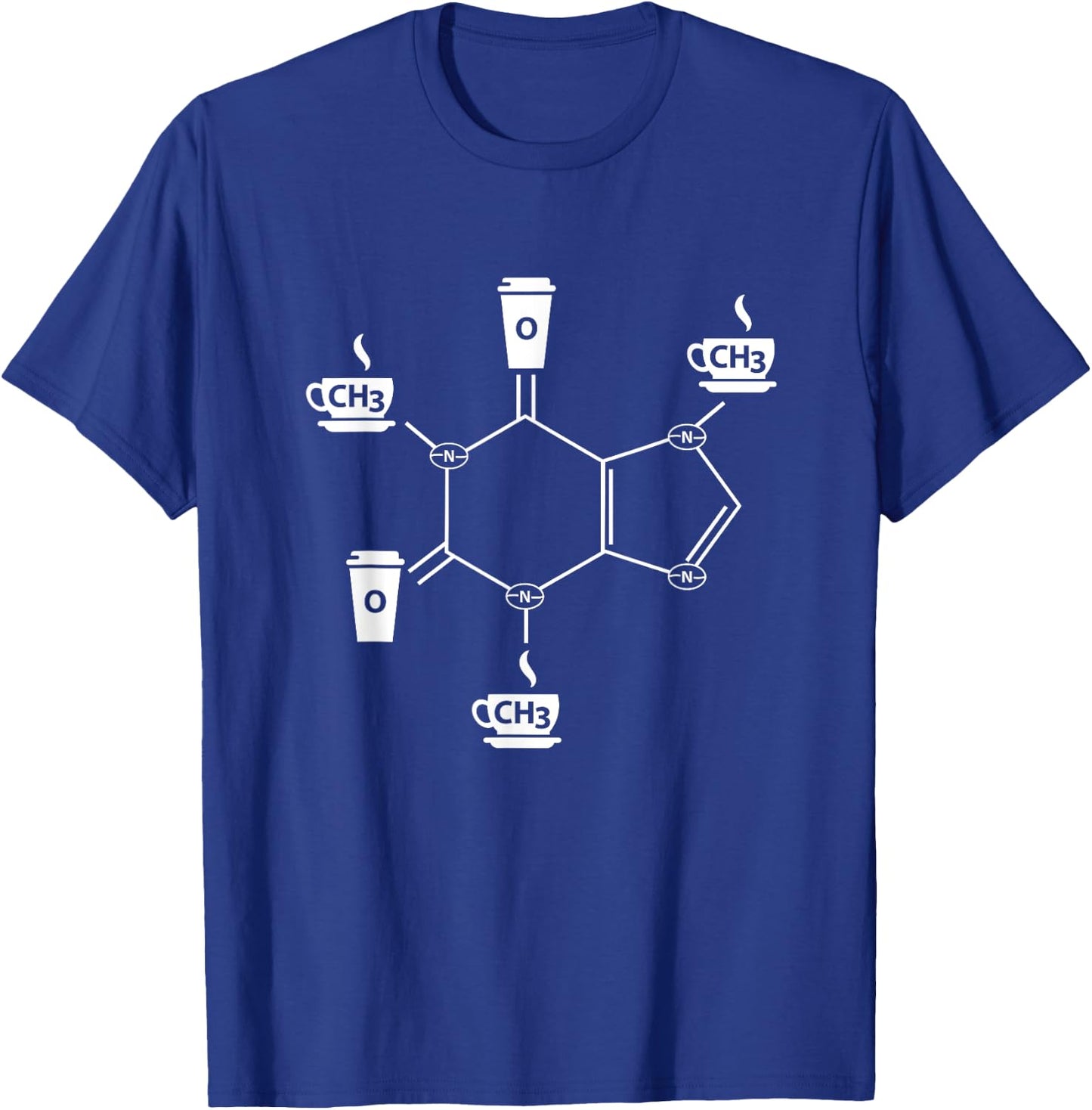 Caffeine Molecule Barista T-Shirt - T-Shirt | Royal