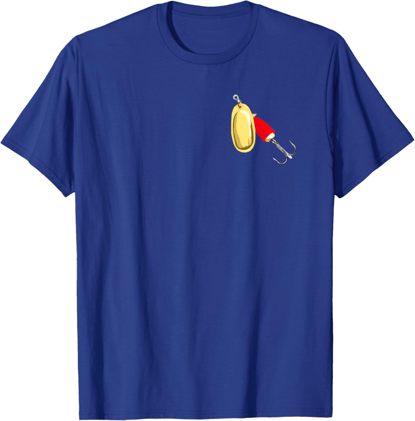 Spinning Fishing Lure Angler Vintage Fisherman T-Shirt - T-Shirt | Royal