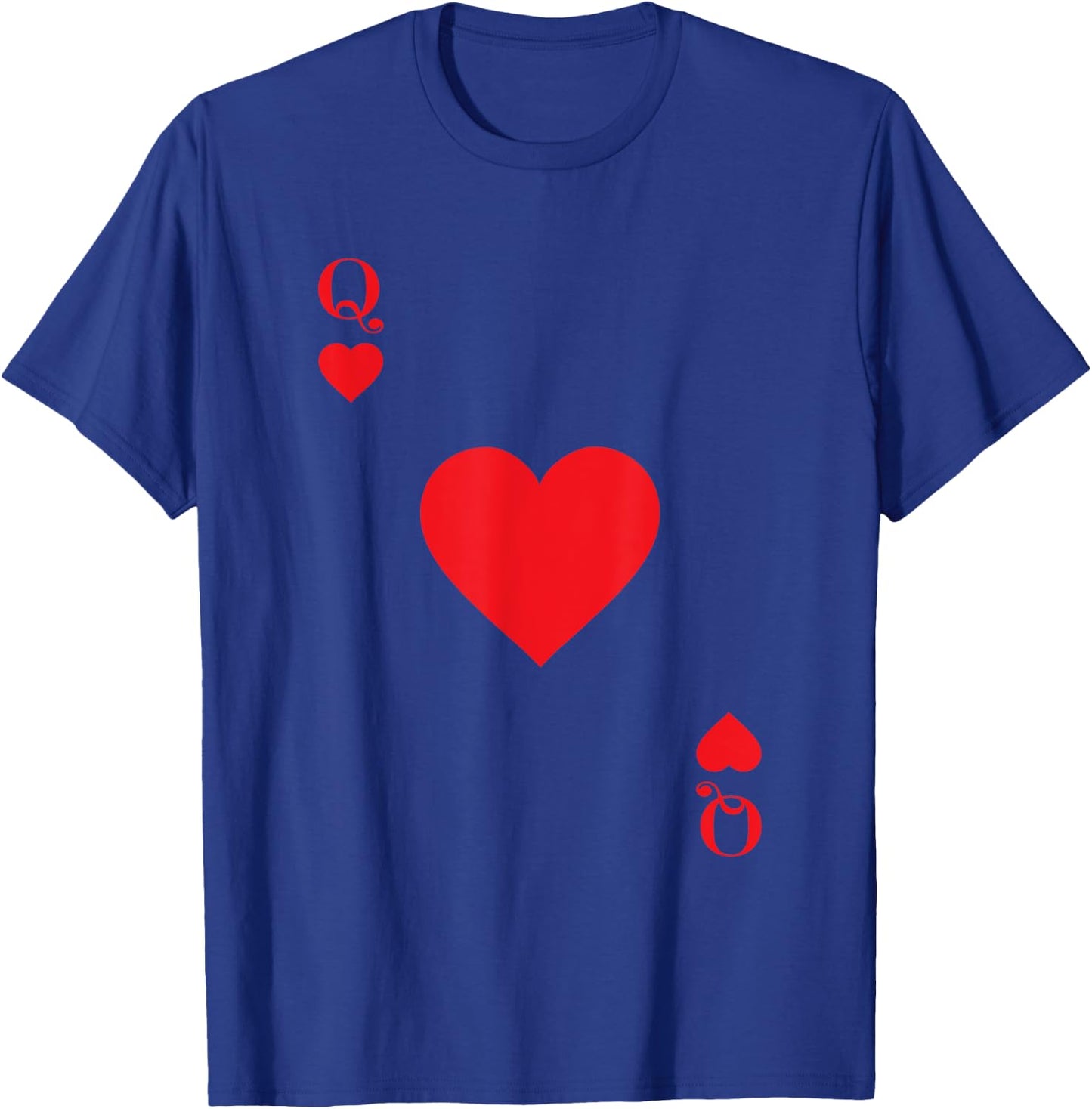 Queen Hearts Shirt Women Girls Poker Playing Cards Queen T-Shirt - T-Shirt | Royal
