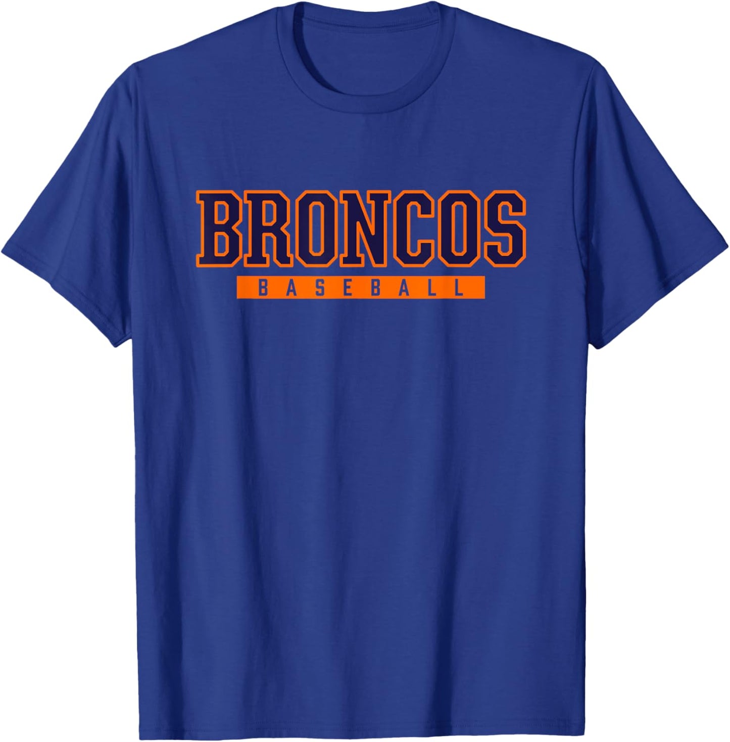 East Forsyth Broncos Baseball T-Shirt - T-Shirt | Royal