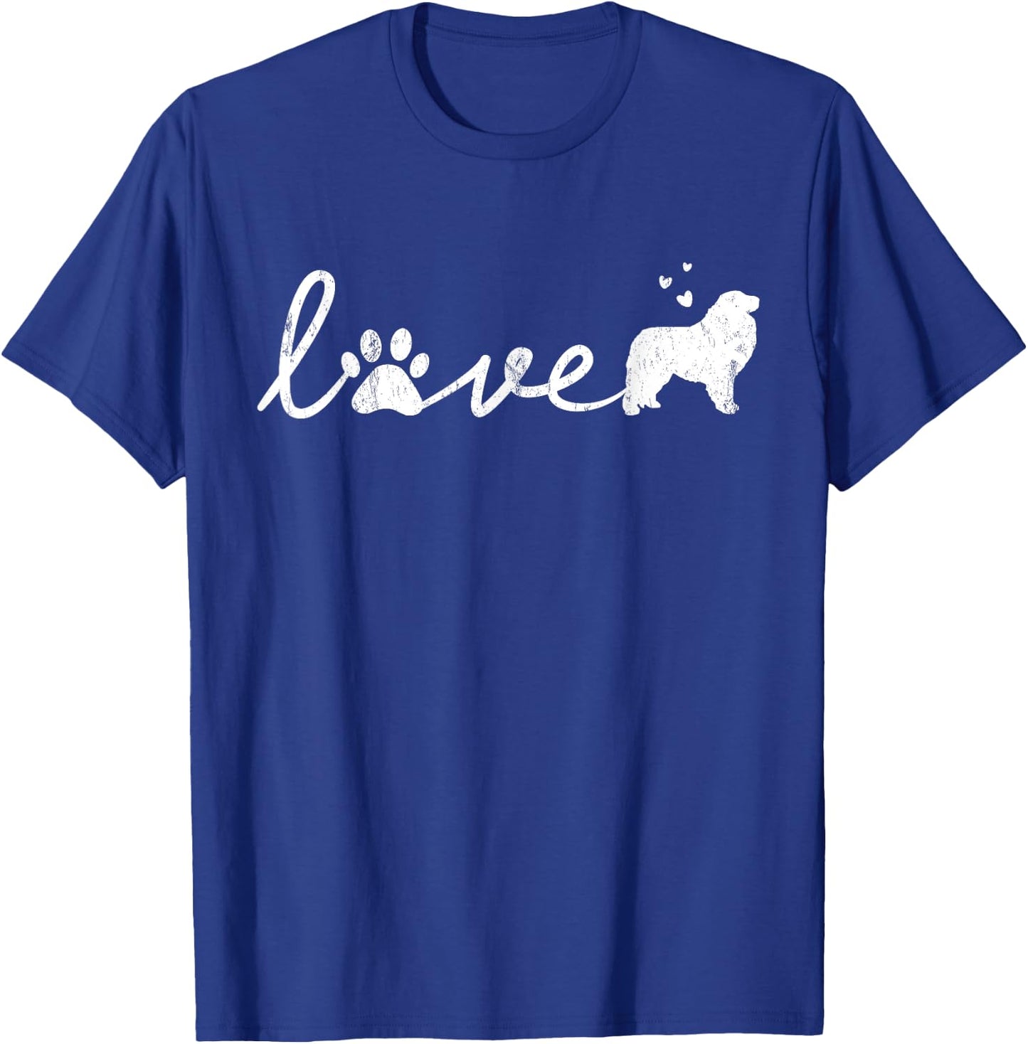 Great Pyrenees Pyr Mom Dad Dog Love Pet Paw Gift Men Women Kids T-Shirt - T-Shirt | Royal