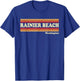 Vintage 1980s Graphic Style Rainier Beach, Washington Men Women T-Shirt - T-Shirt | Royal