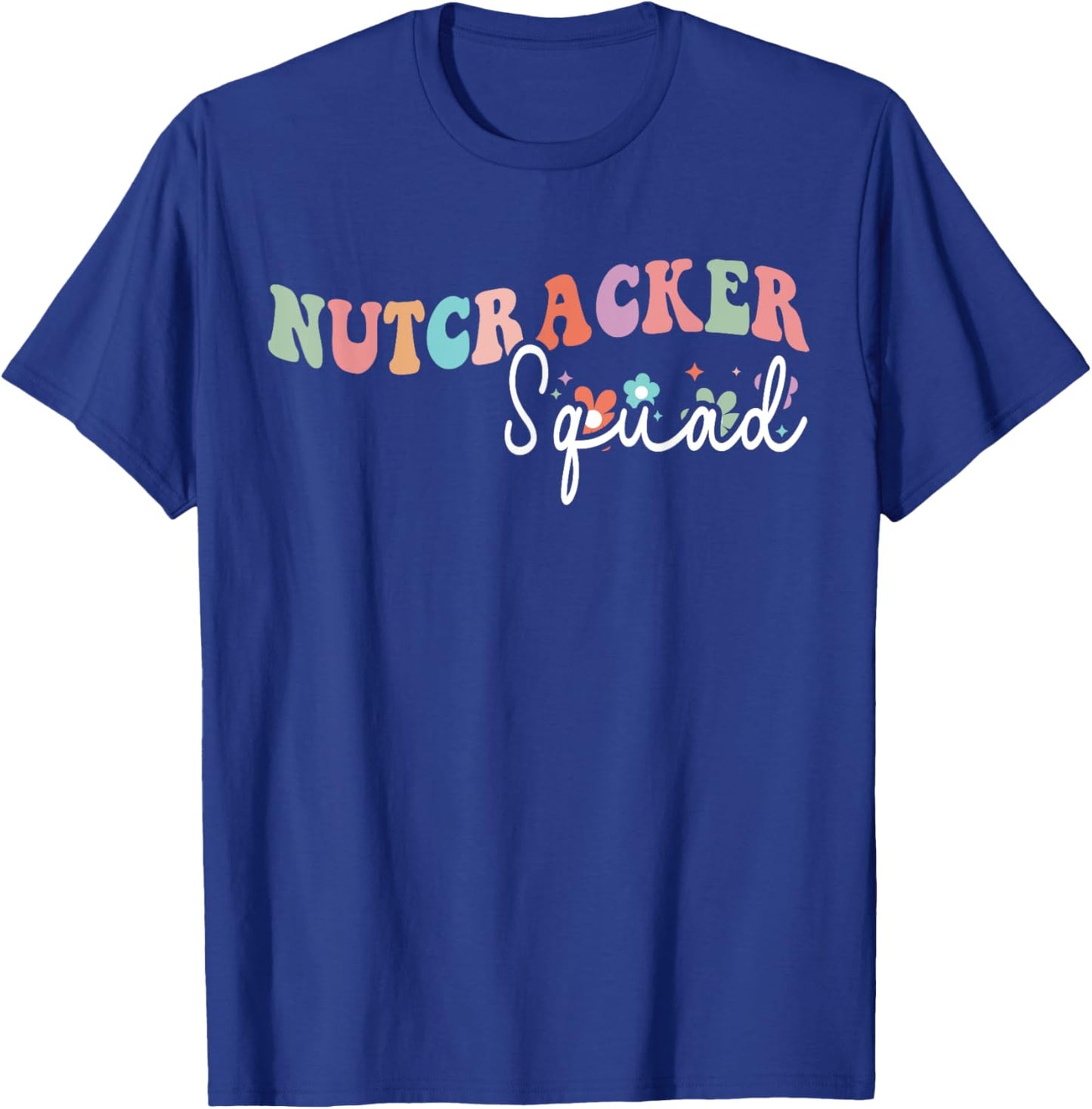 Groovy Nutcracker Squad Retro Christmas Ballet Dance T-Shirt - T-Shirt | Royal