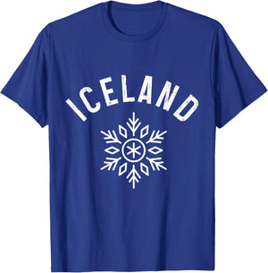 Iceland Snowflake Icelandic Reykjavik Iceland Souvenir T-Shirt - T-Shirt | Royal