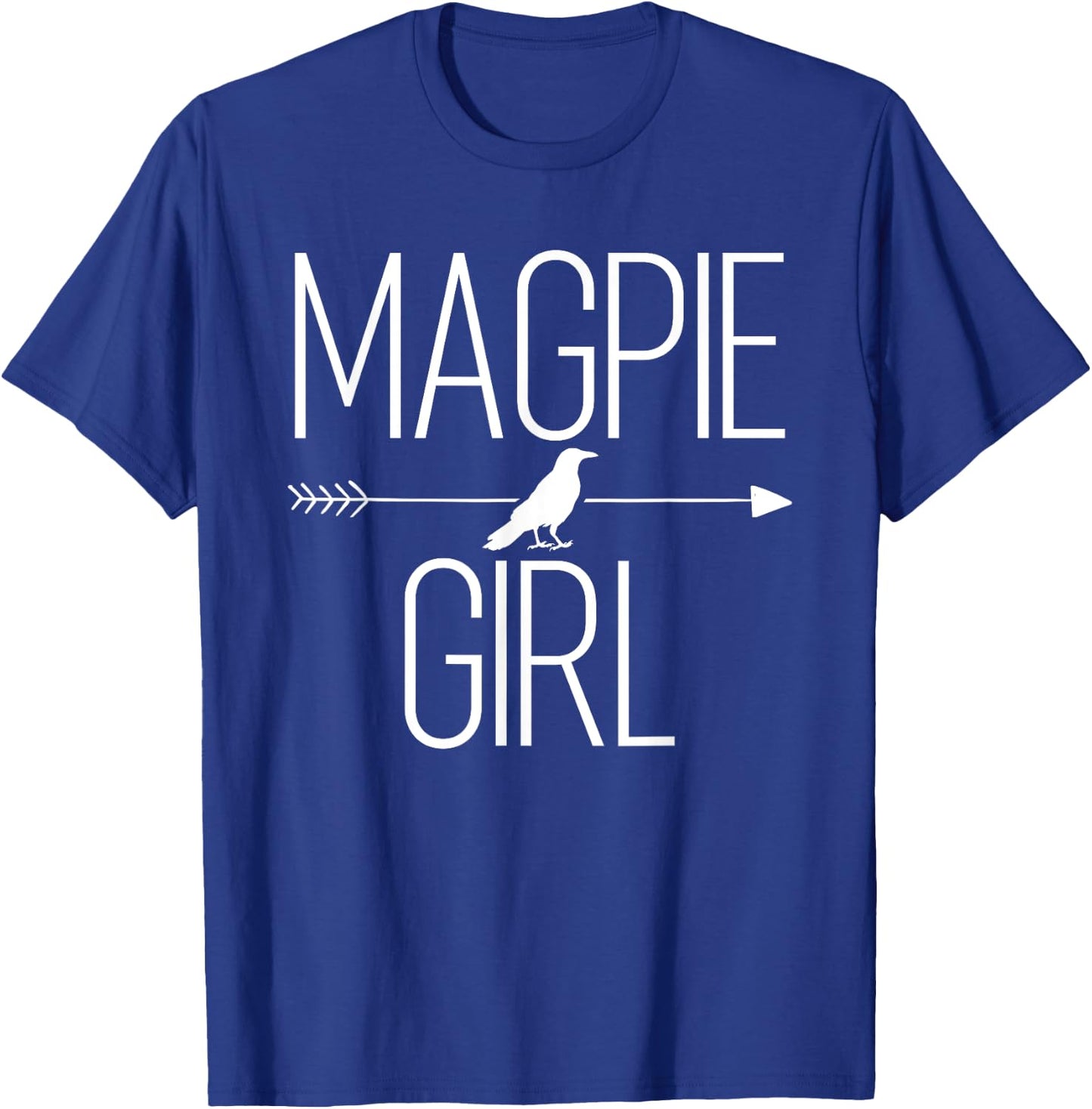 Magpie Girl Gift Bird Animal Corvid Lover T-Shirt - T-Shirt | Royal