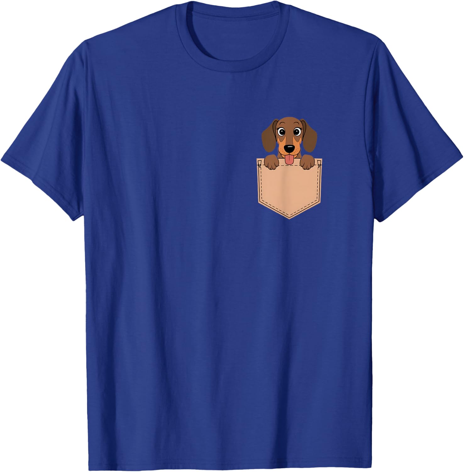 Dachshunds In Pocket Dog Owner Cute Puppy Lover Men Women Kids T-Shirt - T-Shirt | Royal