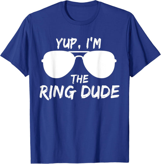 Kids Yup I'm The Ring Dude - Funny Kids Ring Bearer T-Shirt - T-Shirt | Royal