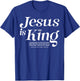 Jesus Is King On His Robe At His Thigh Was Writen T-Shirt - T-Shirt | Royal