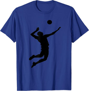 volleyball player spiking ball Gifts men T-Shirt - T-Shirt | Royal