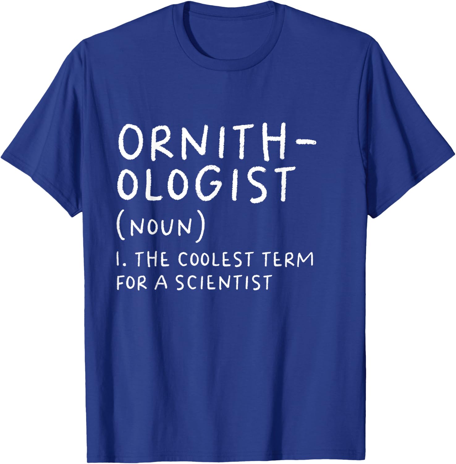 Ornithologist Definition Bird Scientist Science Teacher Men Women Girls Kids T-Shirt - T-Shirt | Royal