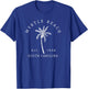 Retro Cool Original Myrtle Beach SC Palm Tree Novelty T-Shirt - T-Shirt | Royal