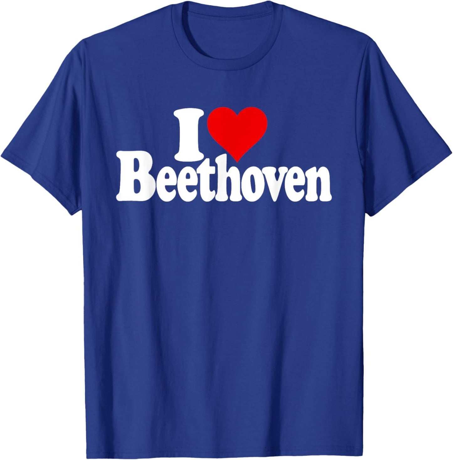 I Love Heart Ludwig Van Beethoven T-Shirt - T-Shirt | Royal