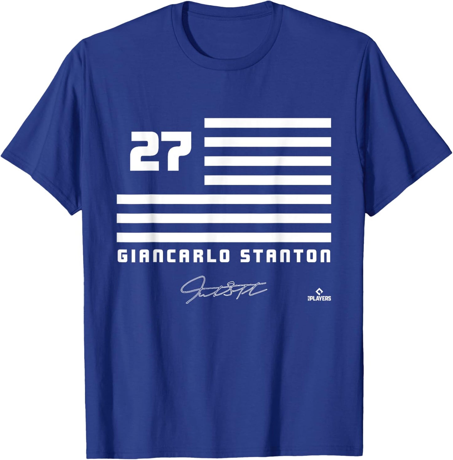 Giancarlo Stanton Flag Name T-Shirt - T-Shirt | Royal