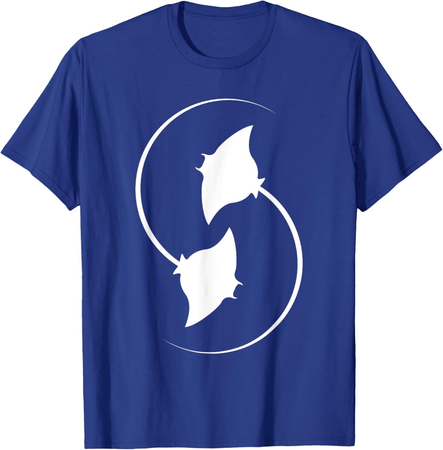 Oceanic Black Manta Ray Animal Stingray Fishing Men Women T-Shirt - T-Shirt | Royal