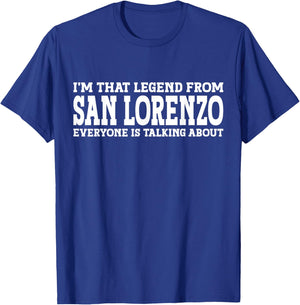 San Lorenzo Hometown CA California Funny City San Lorenzo T-Shirt - T-Shirt | Royal
