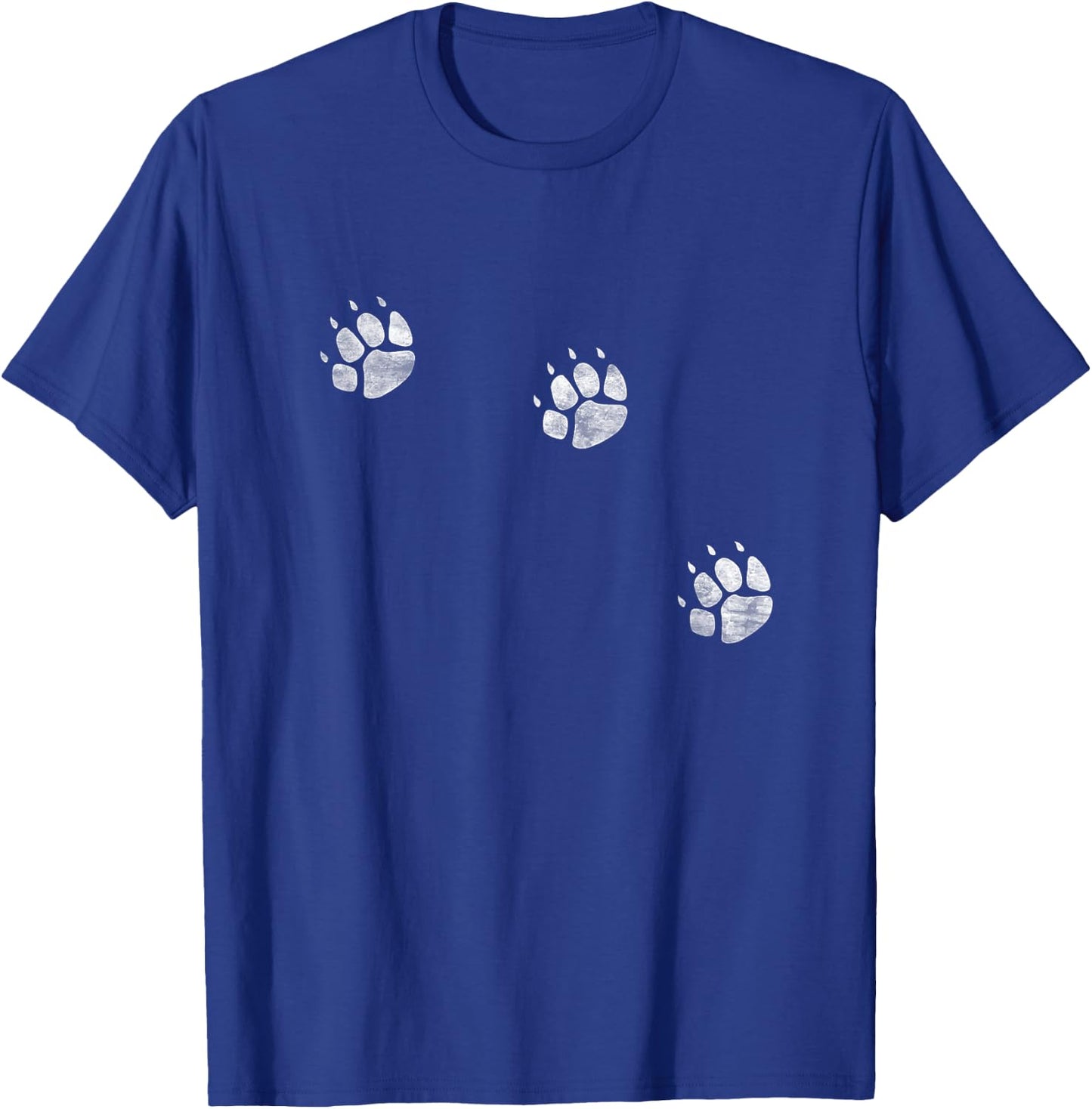 3 Legs Dog Cat Paw Prints Three Legged Tripod Special Dogs Men Women Girls Kids T-Shirt - T-Shirt | Royal