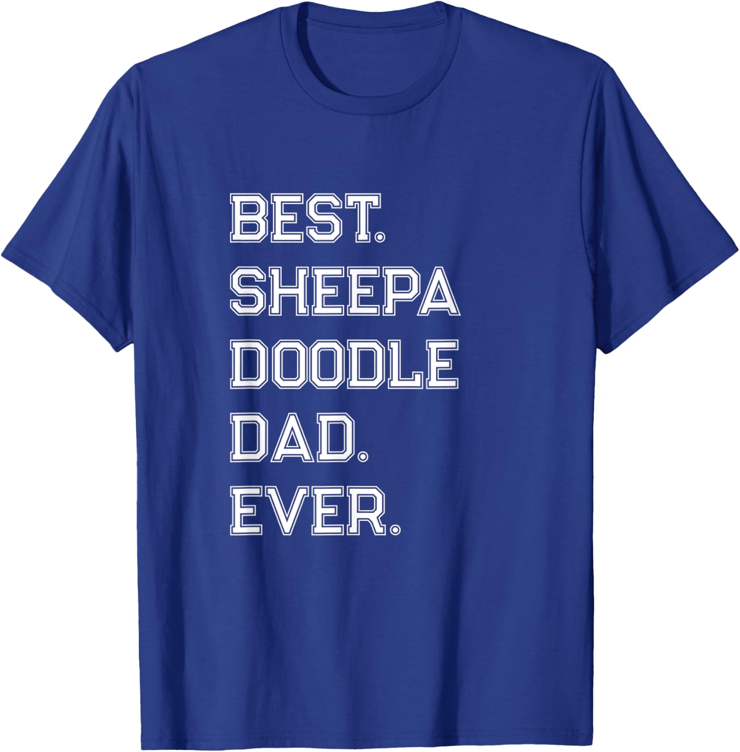 Sheepadoodle Dad T-Shirt - T-Shirt | Royal