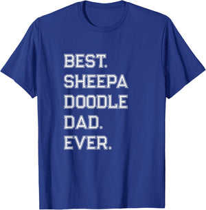 Sheepadoodle Dad T-Shirt - T-Shirt | Royal