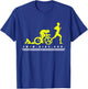 Triathlon Gift triathletes swimming bike running T-Shirt - T-Shirt | Royal