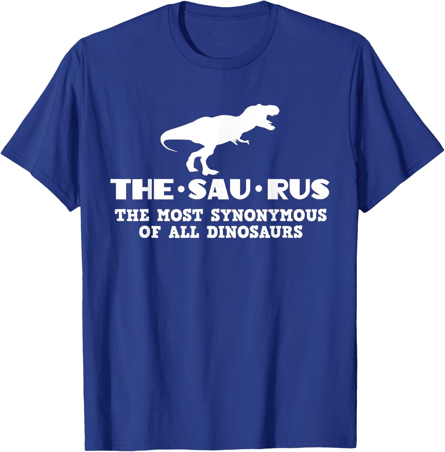 Funny Thesaurus Dinosaur Grammar Librarian Vocabulary T-Shirt - T-Shirt | Royal
