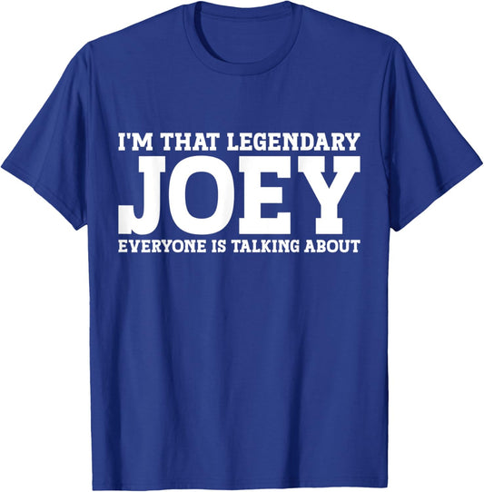 Joey Personal Name Women Girl Funny Joey T-Shirt - T-Shirt | Royal