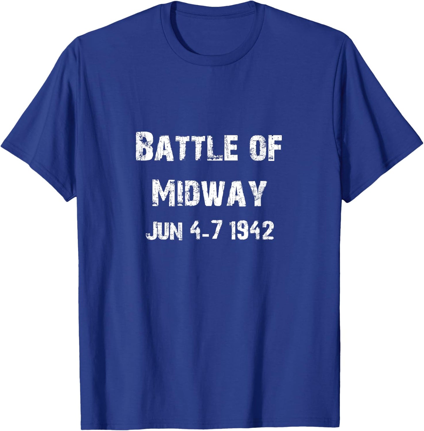 Battle of the Midway WW2 WWII Army Military Vet Veteran Gift T-Shirt - T-Shirt | Royal