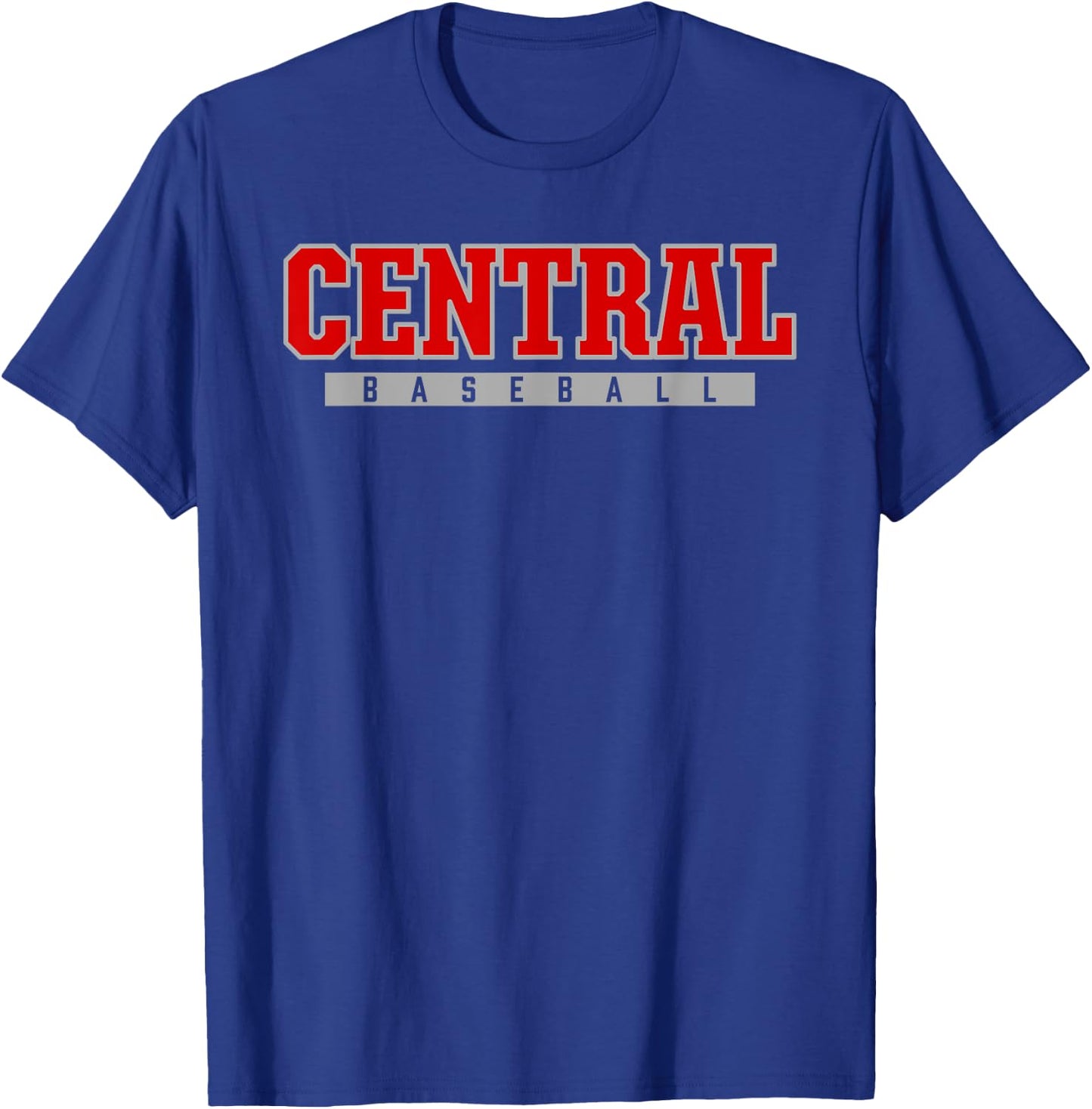 Central High School Baseball T-Shirt - T-Shirt | Royal