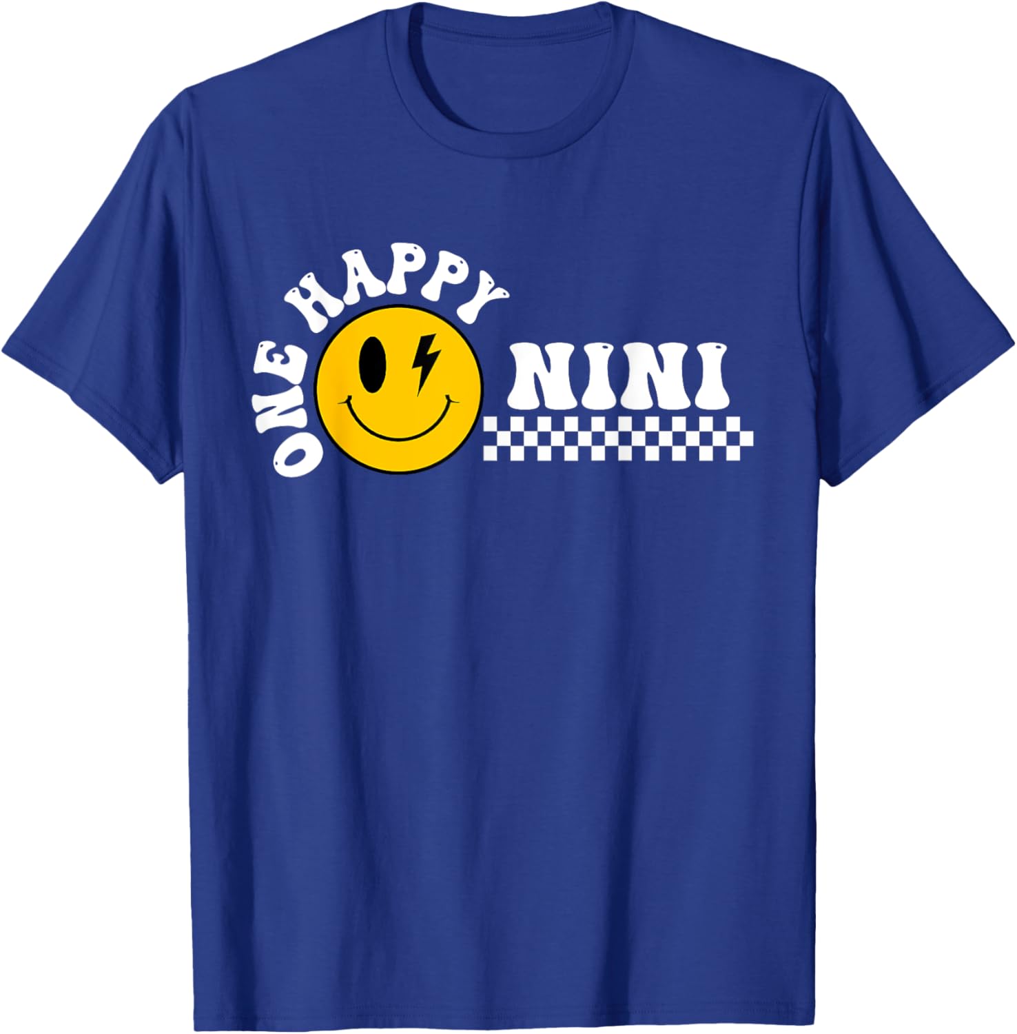 One Happy Dude 1st Birthday One Cool Nini Family Matching T-Shirt - T-Shirt | Royal