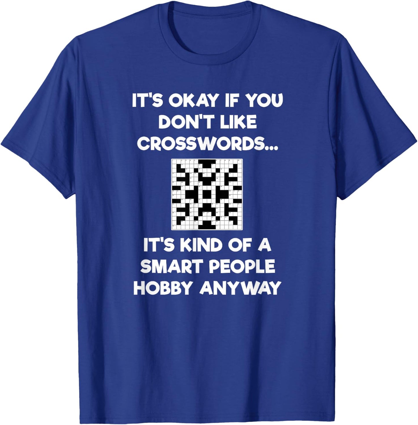 Crossword - Funny Smart People T-Shirt - T-Shirt | Royal