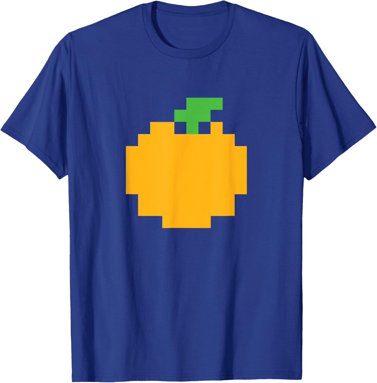 Pixel Orange 80s Video Game Halloween Easy Group Costume T-Shirt - T-Shirt | Royal