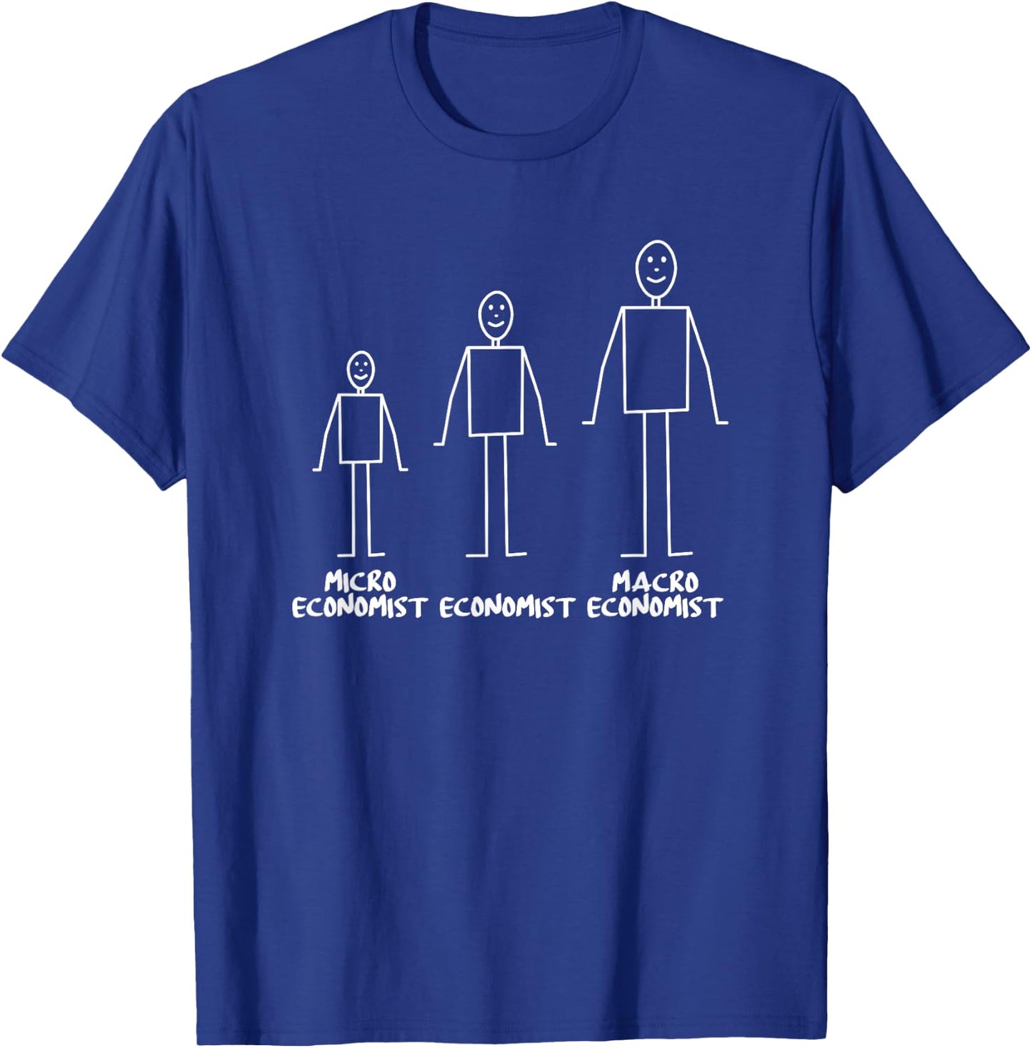 Economist Microeconomist Macroeconomist Economics Teacher Men Women T-Shirt - T-Shirt | Royal