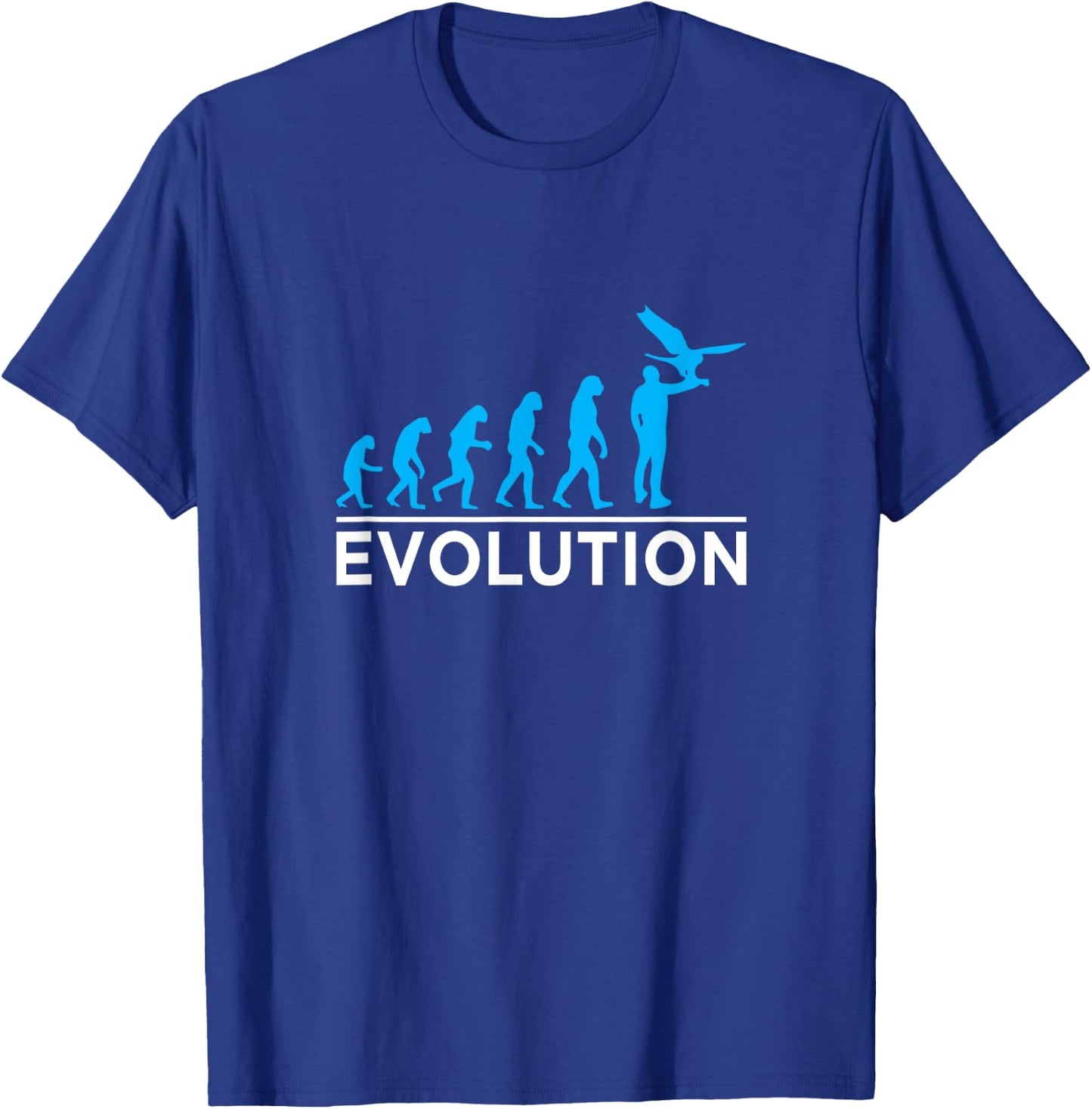 Falcon Birds of Prey Evolution Falconry T-Shirt - T-Shirt | Royal