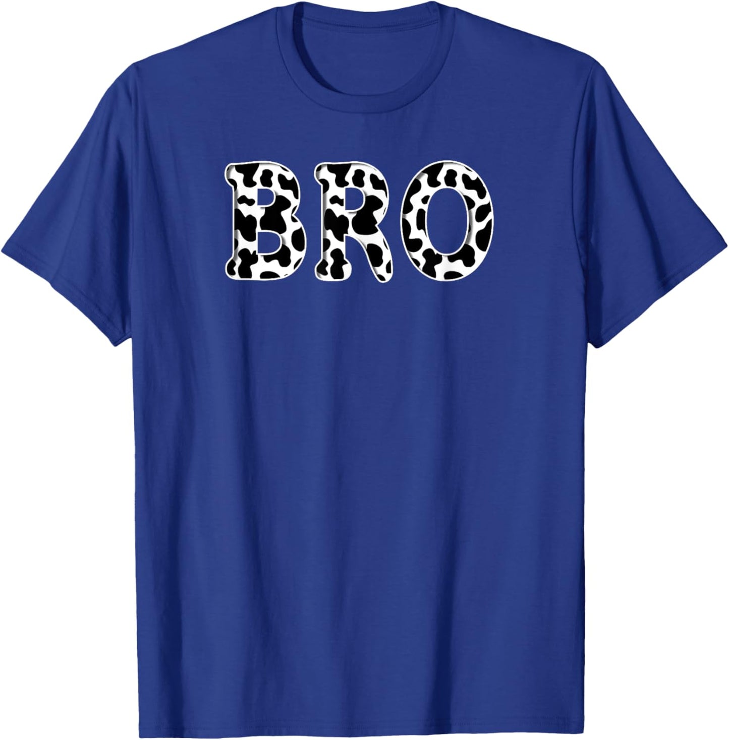 Cow Bro Birthday Family Matching Girl Boy Farm Birthday T-Shirt - T-Shirt | Royal