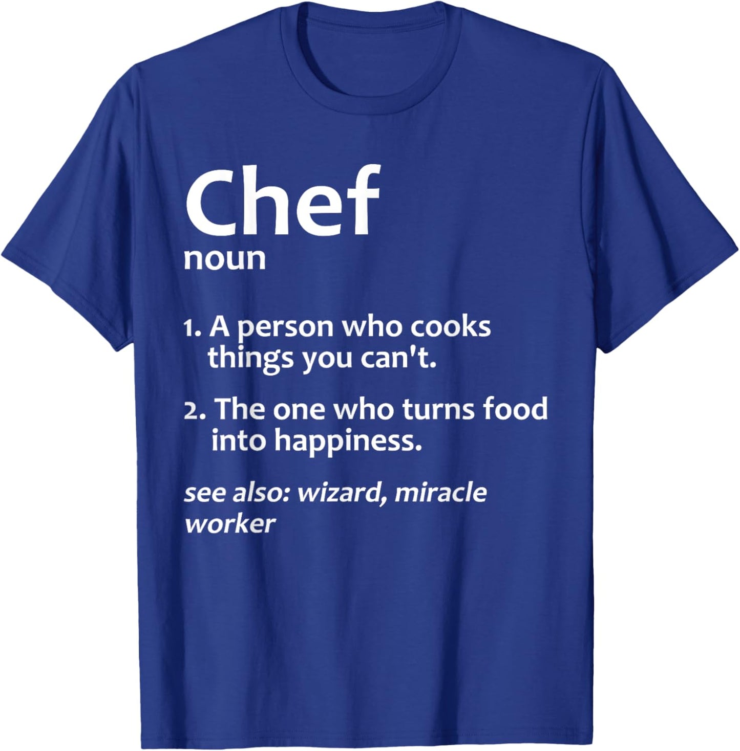 Cool Chef Design Women Cooking Culinary Cook Chef T-Shirt - T-Shirt | Royal