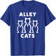 Cute Bowling Shirt For Kids Women & Teens | Alley Cats T-Shirt - T-Shirt | Royal